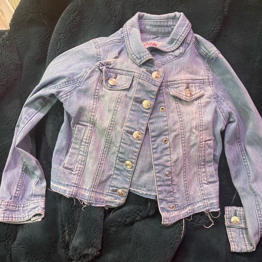 Justice jeans jacket,  Girls 12
